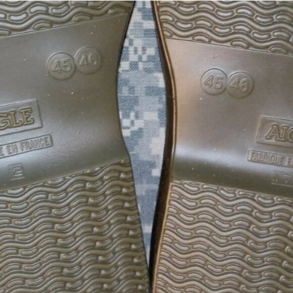 US MILITARY sz12-12.5 OD GREEN RUBBER WATERPROOF OVERBOOTS GALOSHES BOOTS - Picture 9 of 12